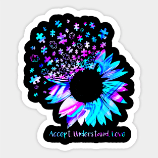 Colorful Sunflower Sticker